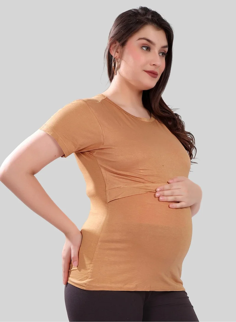 TUMMY TUMMY Maternity & Nursing Double Layered Pull-On Top Pack of 2pc